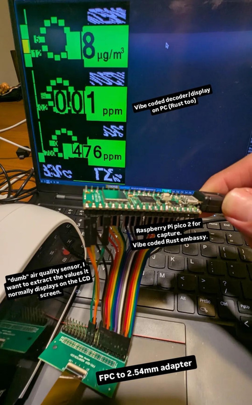 Early versions had sync issues with black and white digits (temperature/humidity).