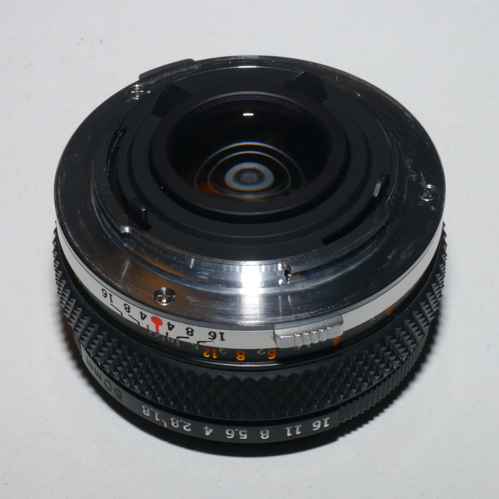 Back of the lens with 3 screws