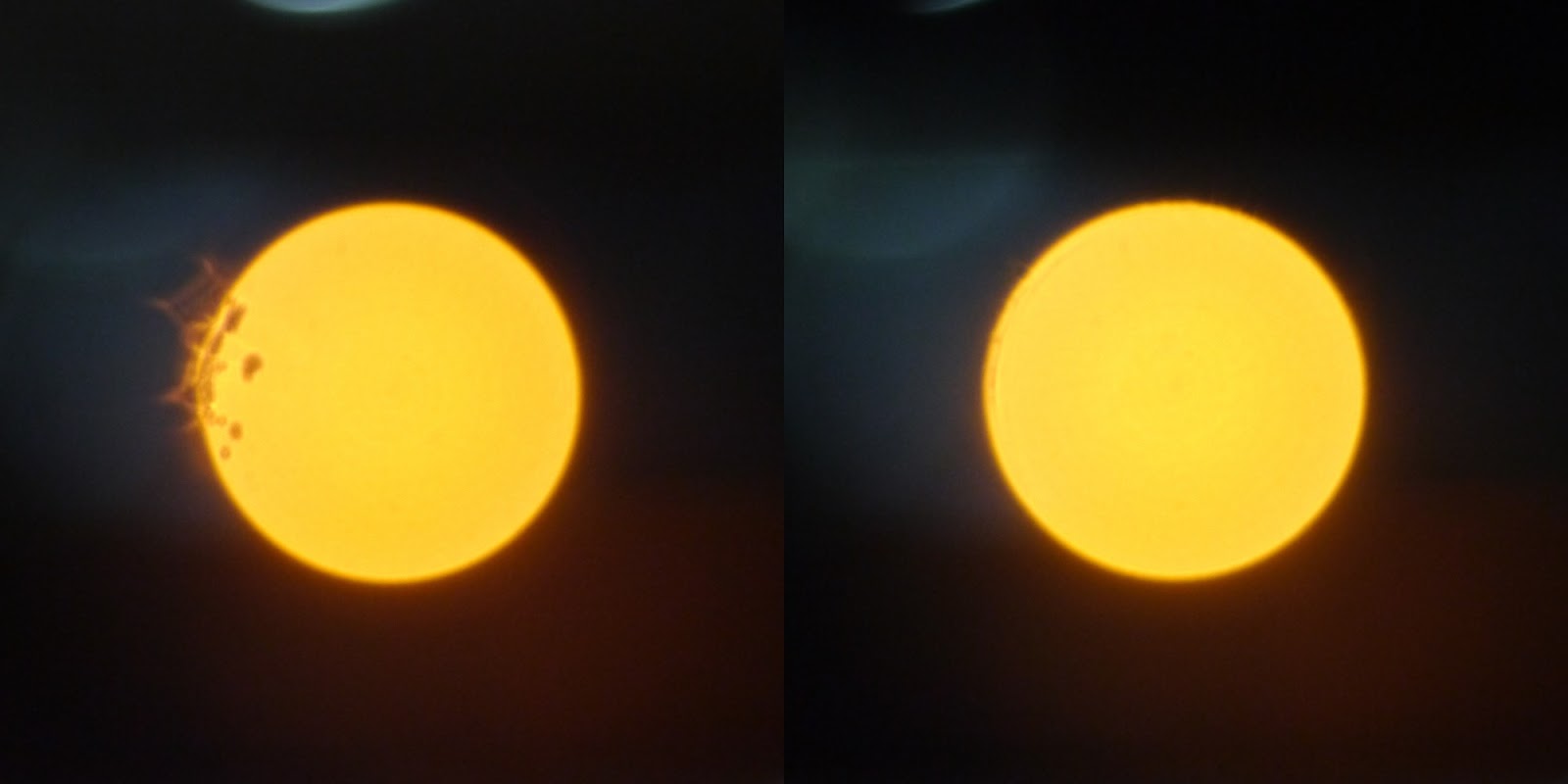 Left: before, Right: after. There is still a slight smudge on the right, but it is noticeably better.