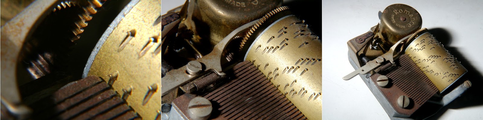 Left to right: 45-150mm@150mm, 14-42mm@42mm, 14-42mm@14mm (always using the 8x filter). My Reuge/Romance Swiss-made music box does not seem to enjoy a lot the hot and humid weather or Singapore, leading to quite a thick layer of oxide on the metal...