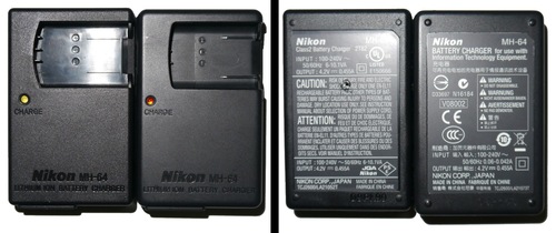 Left: eBay charger. Right: original charger.