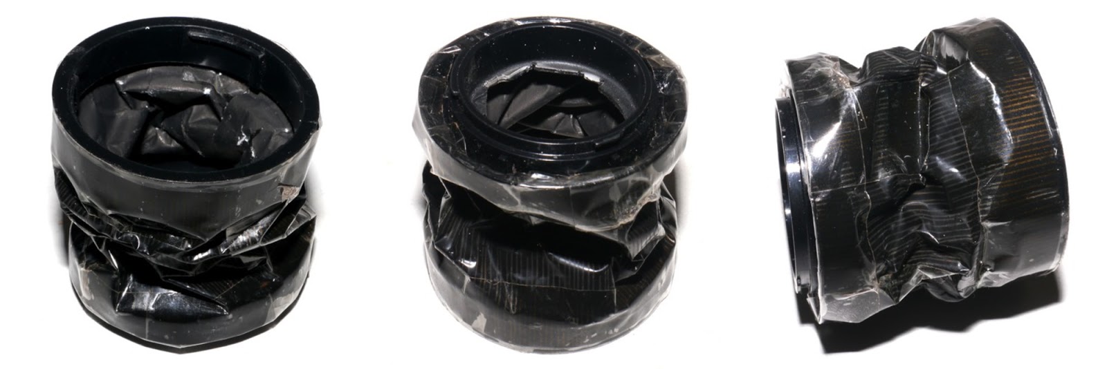 You should get something as "nice looking" as this ,-) You can see the black paper inside the adapter.